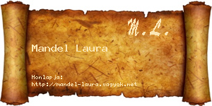 Mandel Laura névjegykártya