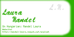 laura mandel business card